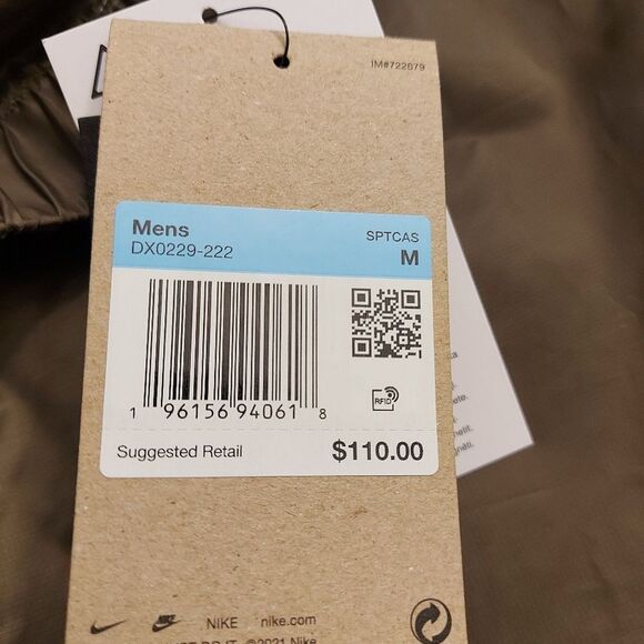 Nike Tech Pack Woven Utility Cargo Shorts Olive Green DX0229-222 Men's Size M - Picture 5 of 5